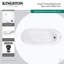 Kingston Brass Aqua Eden 54-Inch Acrylic Oval Double Ended Freestanding Tub With Drain