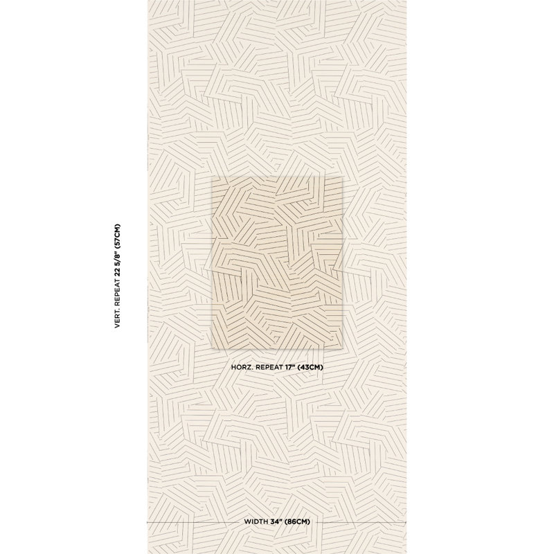 Papier peint Schumacher X Miles Redd, Noir