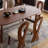 Simple And Retro Thick Sponge Dining Chairs