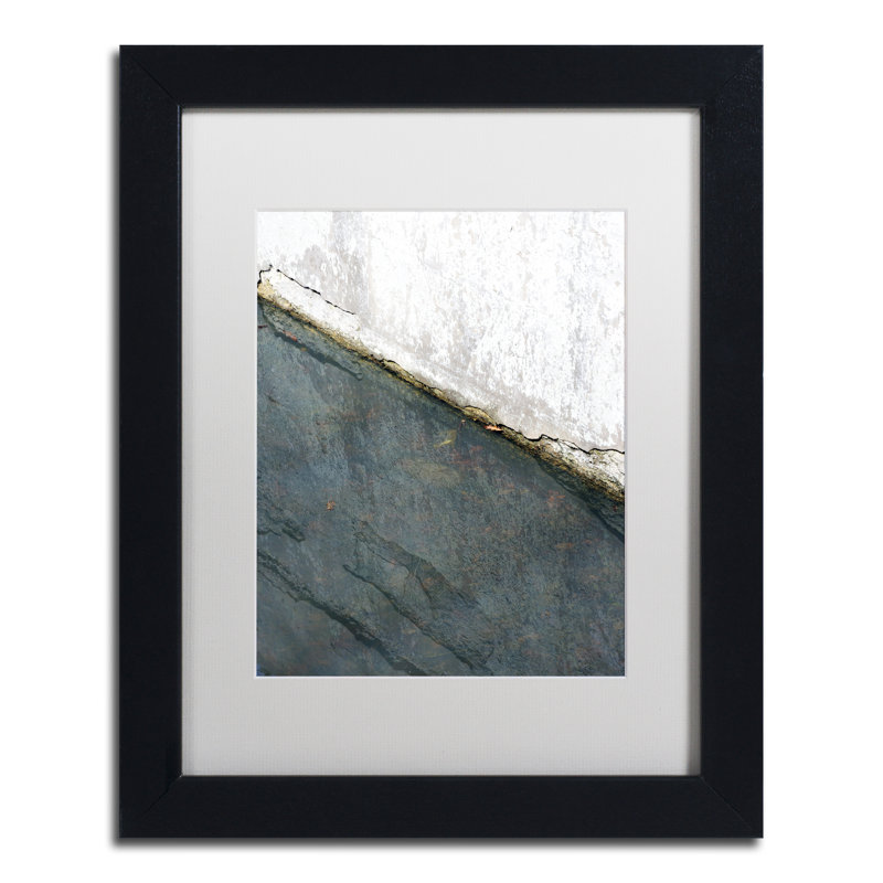 « lock abstract » par kurt shaffer, reproduction de photo encadrée, H 14 po x l 11 po x P 0,5 po
