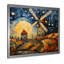«Countryside Windmillscape At Night 1 - Wind Turbines», art mural-1731338034-1698420988