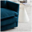 Canapé à deux places en chenille avec 1 repose-pieds, canapé modulaire en forme de L 2 places avec repose-pieds, causeuse avec repose-pieds pour petit espace de vie, chenille grise-118043515