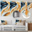 Celestial Balance Of Liquid Ink I - décoration murale géométrique en métal, impression moderne sur métal-321673121