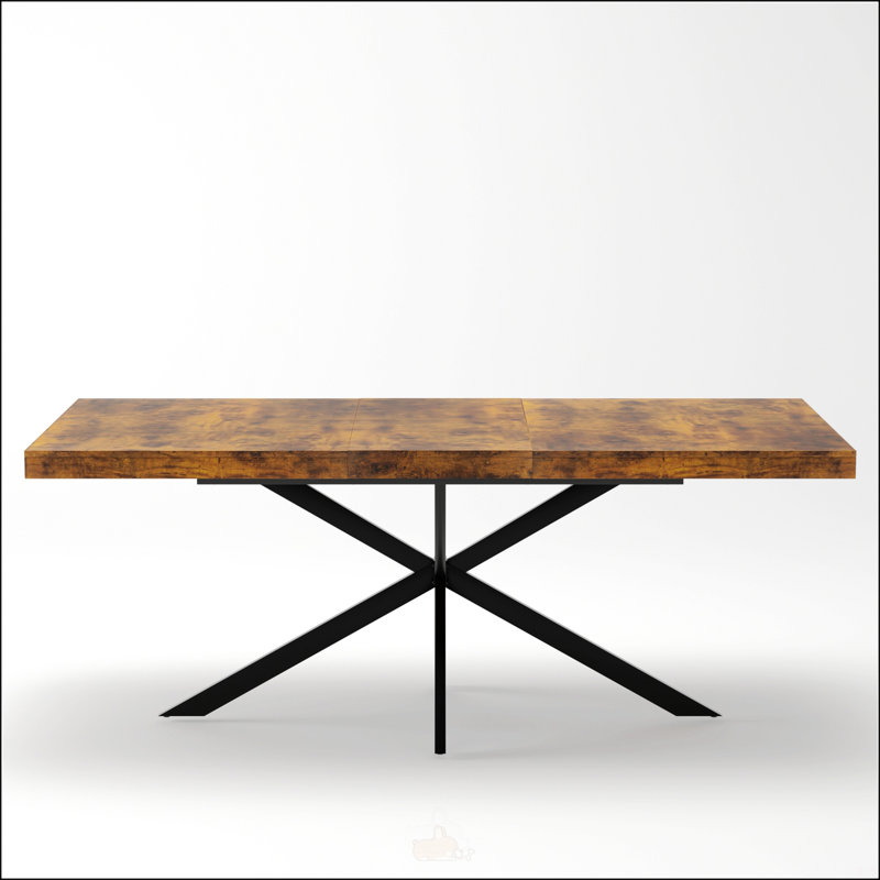 55.11-70.86 Inch Retro Rectangular Stretch Dining Table With Antique Wood Top, Relief Plate, And Storage Box For Versatile Use In Dining Rooms, Kitchens, And Living Rooms