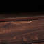 Table de chevet brune moderne Mid-Century