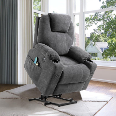 Upholstered Lift Assist Power Recliner