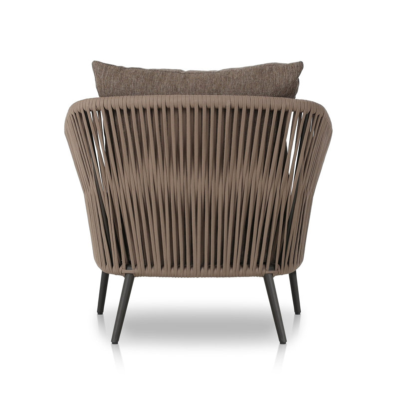Porto Outdoor Armchair, Ellor Brown Cushion/Bronze Frame, Olefin