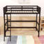 Lit mezzanine simple en bois avec échelle robuste