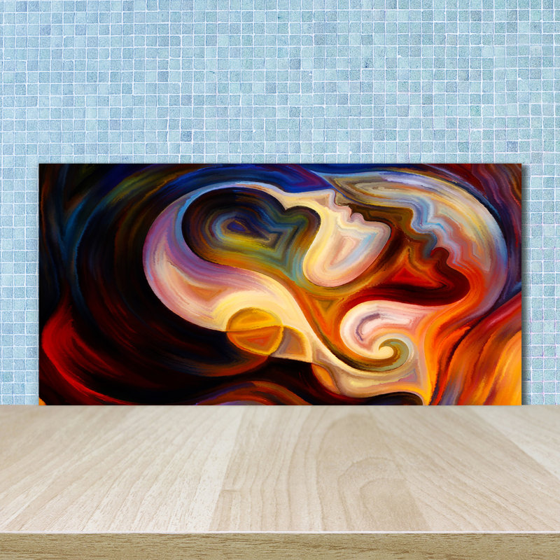 50cm W x 100cm L Glass Peel and Stick Panel