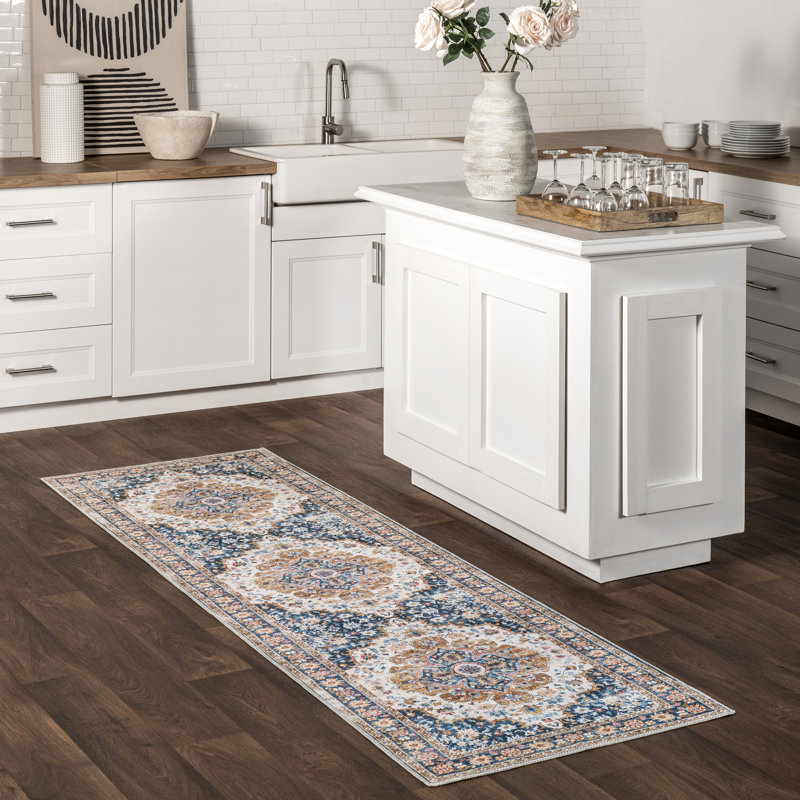 Tapis traditionnel lavable à la machine Emi SplashGuard, Tapis de couloir 2 pi 6 po x 8 pi