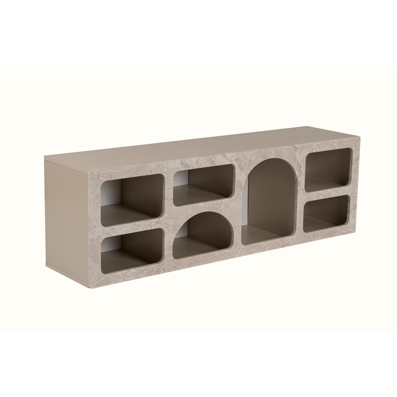 Nordure V3 51cm Console Table, Traverten Marble Sandstone