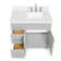 Ensemble de meuble-lavabo simple 37 po Hamlet