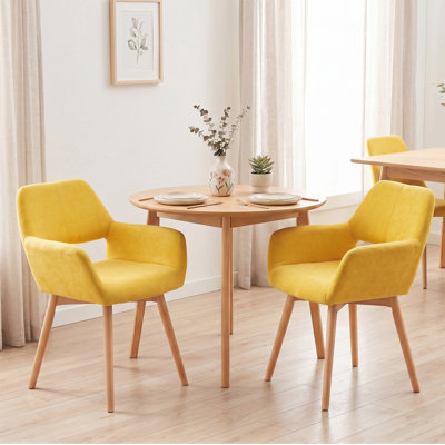 Ensemble de 2 chaises d'appoint Mid-Century Modern