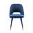 Sunni Velvet Upholstered Dining Chair with Gold Trim-1627779574