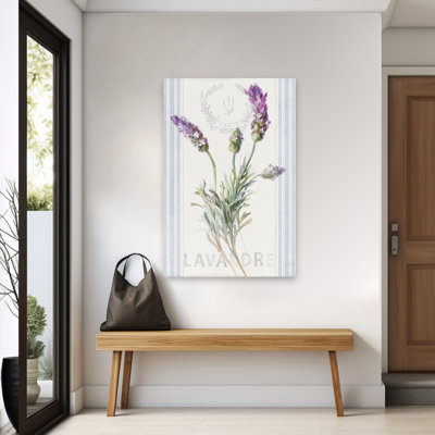 Fleurs et fleur de lavande bleue