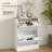 HOMCOM Slim Shoe Cabinet For Entryway