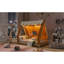 Lit simple Adventure, structure en MDF, charme rustique avec tente