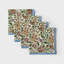  Ensemble de 4 serviettes de table en coton 18 x 18 pouces, bleues