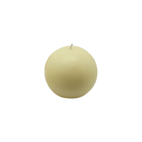Bougie ronde, Ivoire pâle, Diamètre de 3 po, Ensemble de 6