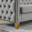 Luxueux canapé modulaire en L en velours avec 3 coussins, parfait pour le confort et le style de tout espace de vie-547410434