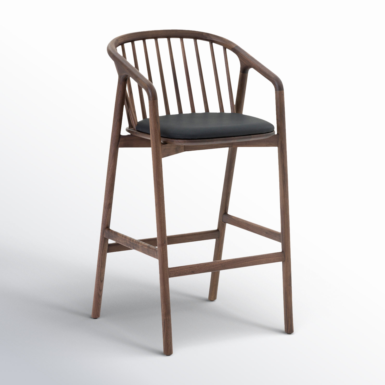 Buffolino Bar and Counter Stool, Bar Stool (30" Seat Height), Brown