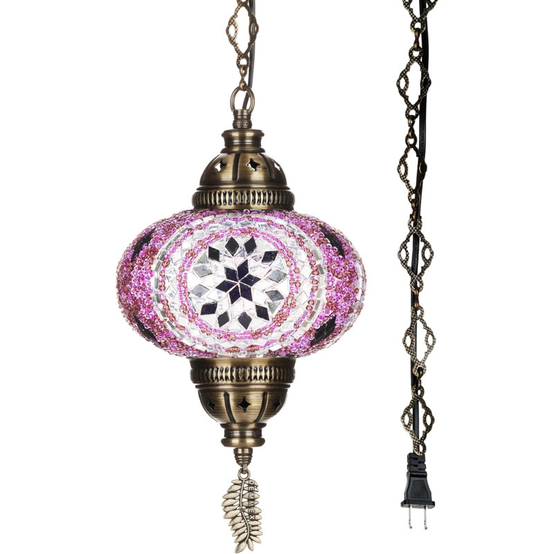 Luminaire suspendu 1 lumière Lights, Lilas