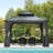 12 Ft. W x 12 Ft. D Galvanized Steel Patio Gazebo with Double Roof-108077743