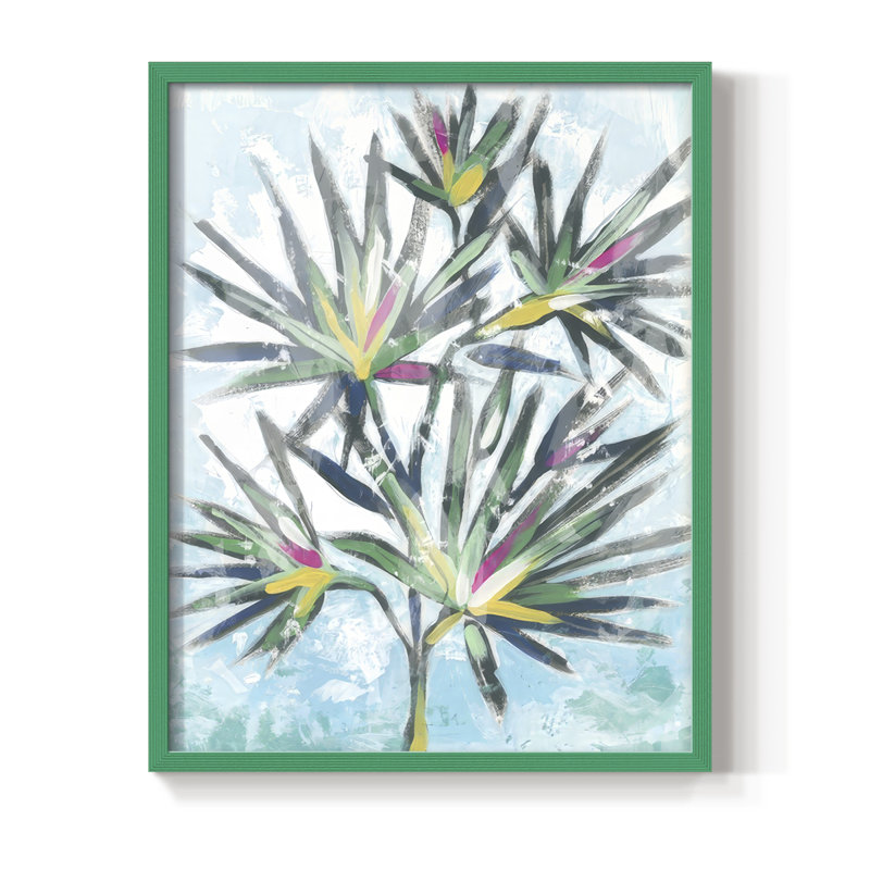 «Candy Palm Fresco III», H 11 po x l 9 po, Vert