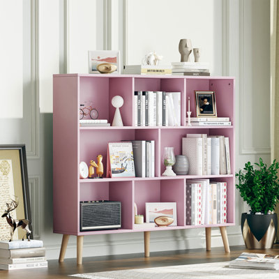Jaen Solid and Manufactured Wood Cube Bookcase