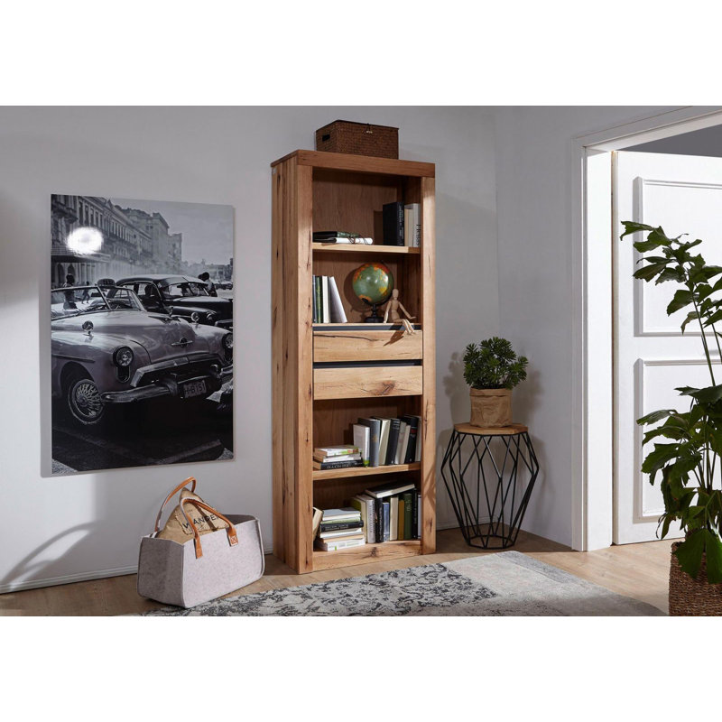 Montreux 190cm H x 71cm W Solid Wood Standard Bookcase, Natural
