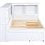 Lit de jour blanc avec rangement et connexions - pour une chambre à coucher confortable avec tiroirs et décoration durable