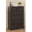 Commode 5 tiroirs avec miroir Carriana