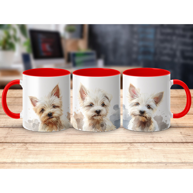 Ceramic Coffee Mug, Red, 2