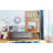 Metal  Loft Bed With Roof-409568232