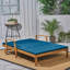 Double chaise longue avec côtés réglables et coussins à séchage rapide pour une détente en plein air