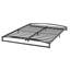 Base de lit basse pleine grandeur. Structure de lit plateforme en métal 6 pouces avec arche. Assemblage facile. Forte capacité portante. Rangement sous le lit. Aucun sommier tapissier requis-2124639313