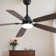52 Inch Ceiling Fan with Dimmable LED Light and Remote – Modern Quiet DC Motor, 6-Speed, Reversible Dual-Colour Blades, Adjustable Colour Temperature – Bedroom & Living Room Ceiling Fan