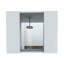 Armoire à pharmacie à double porte H 19 po, une tablette extérieure-1640099484
