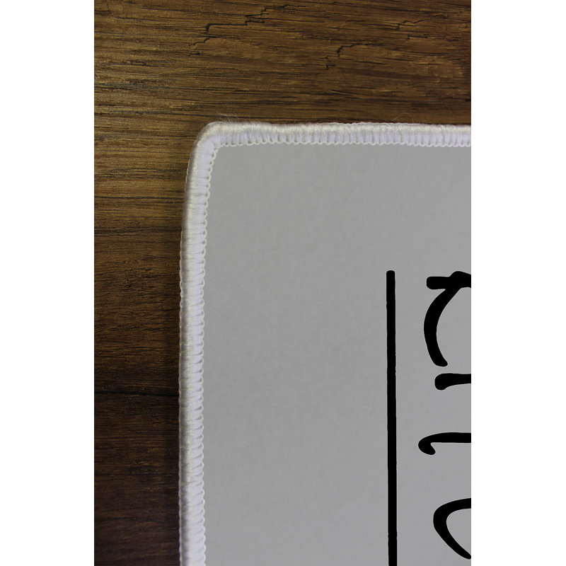 Tapis gris / noir en polyester tissé à la machine, Rectangle 2 pi x 3 pi 3 po