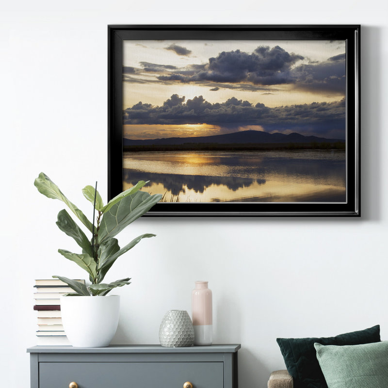" Twilight Symphony ", 18.5" H x 24.5" W x 1" D, Black Framed, No Mat