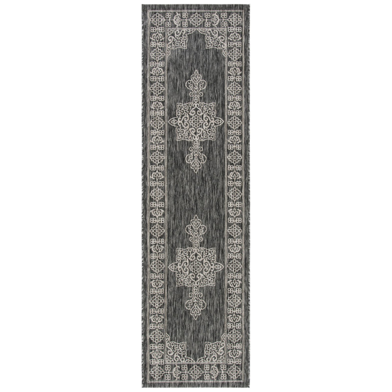 Arneshia Floral Brown/Tan Indoor/Outdoor Area Rug, Runner 2'3" x 10'