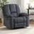 Luxurious Manual Recliner Chair With Skin-Friendly Fabric And Dual Cup Holders-1755834136
