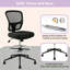 Ensemble de 2 chaises de dessinateur avec repose-pieds, chaise de bureau ergonomique et pivotante en filet-131078404-131078405