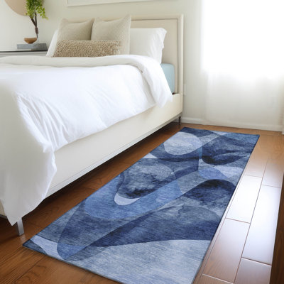 Alfonzo Stain Resistant Abstract Area Rug