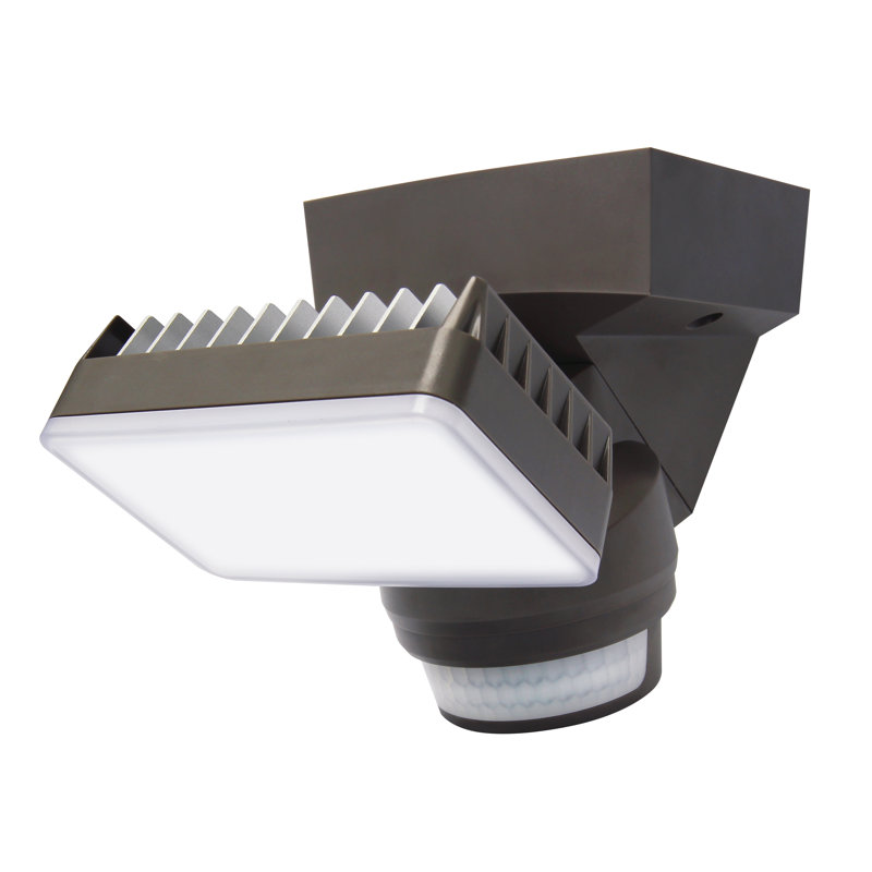 Bronze Single LED Security Floodlight with Motion Sensor