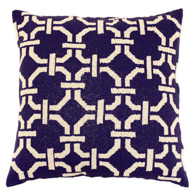Harlequin Mosaic Fully Beaded Silk Throw Pillow