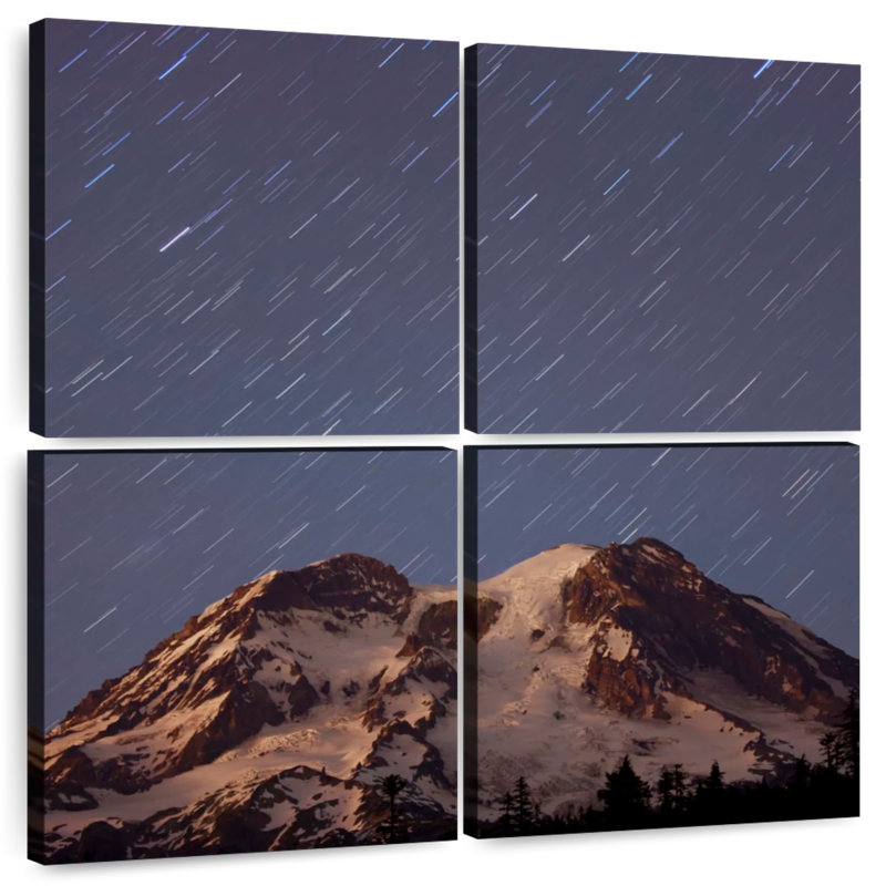 Traînées d'étoiles Alvord Mount Rainier