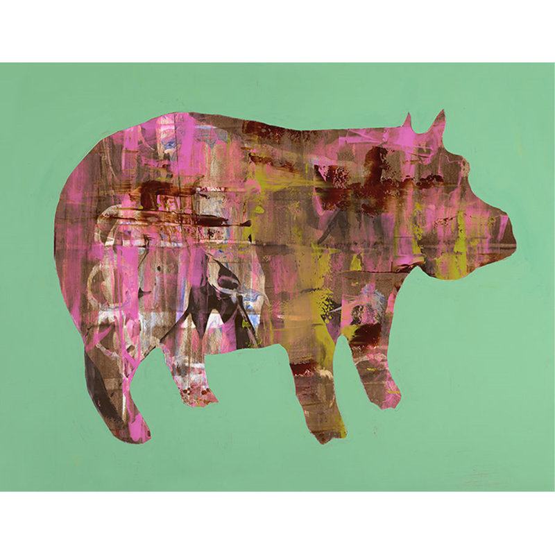 Animal Crossing V Print, 54" H x 70" W, Glass Coat
