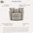 Bennet Storage Chair 48” Modern Farmhouse Easy Assembly Hidden Storage Pocket Coil Comfort Chenille Fabric-116661538
