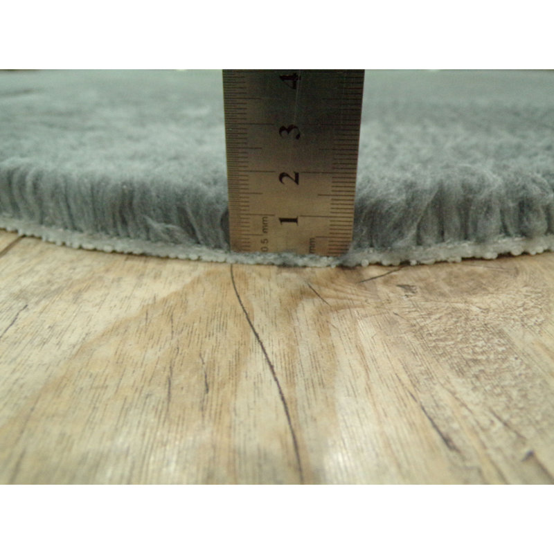 Premium Hall Carpet, Dark Grey, 39.4 x 39.4 Inches | 100% Polyester, 0.8-Inch Pile Height | Non-Slip Plush Underside, Antibacterial, Anti-Allergenic, Antistatic | Machine Washable at 86°F | Perfect for Home Décor